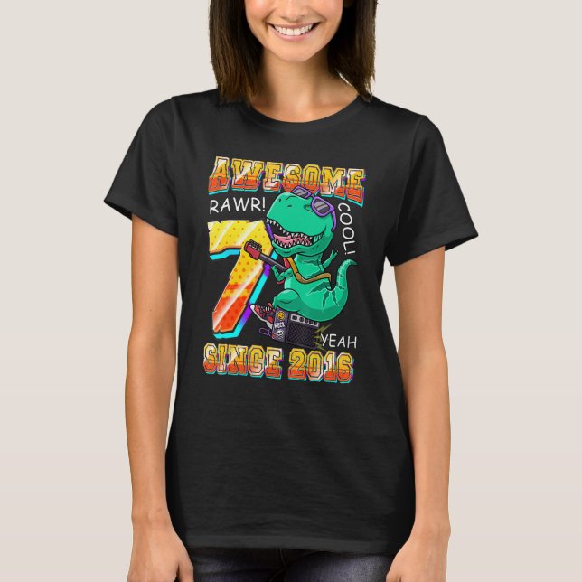 Camiseta La guitarra de los dinosaurios asombrosa desde 201 (Anverso)