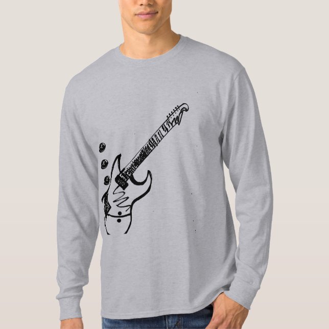 Camiseta La guitarra de los ejes de balancín (Anverso)