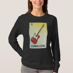 Camiseta La Guitarra Eléctrica Canción Mexicana Bingo de Lo