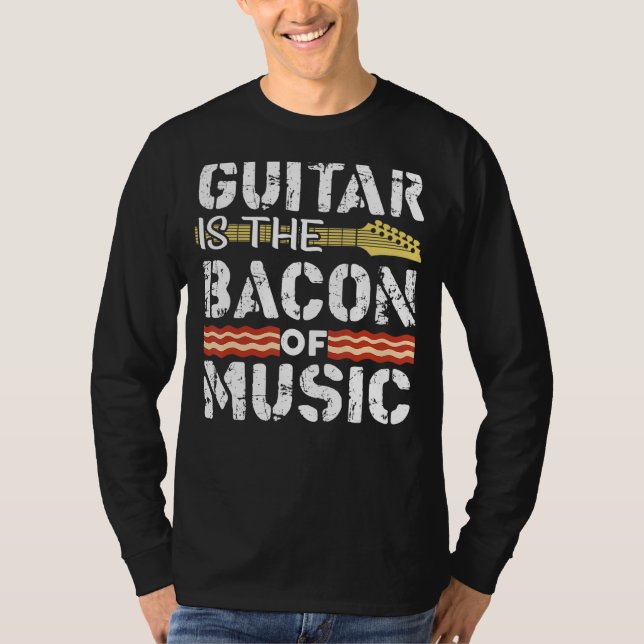 Camiseta La Guitarra Es El Bacon De La Orquesta De Música (Anverso)
