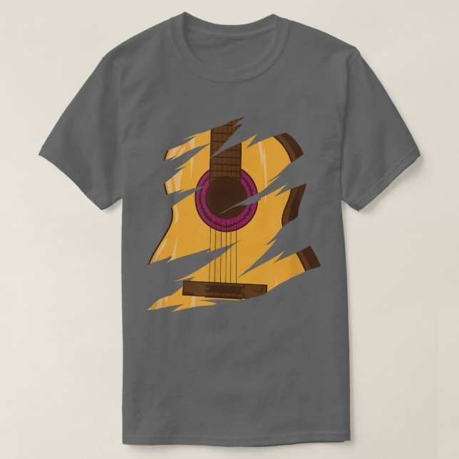 Camiseta La guitarra es el mejor instrumento (Diseño del anverso)