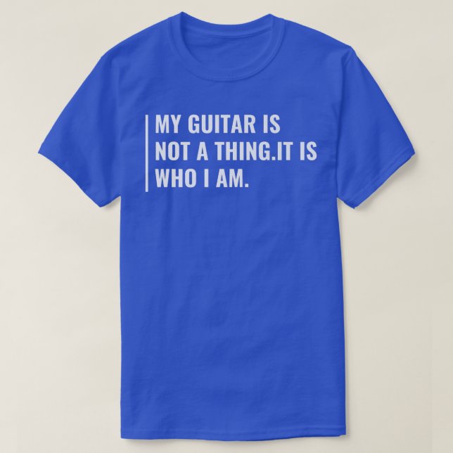 Camiseta La guitarra es lo que soy (Diseño del anverso)