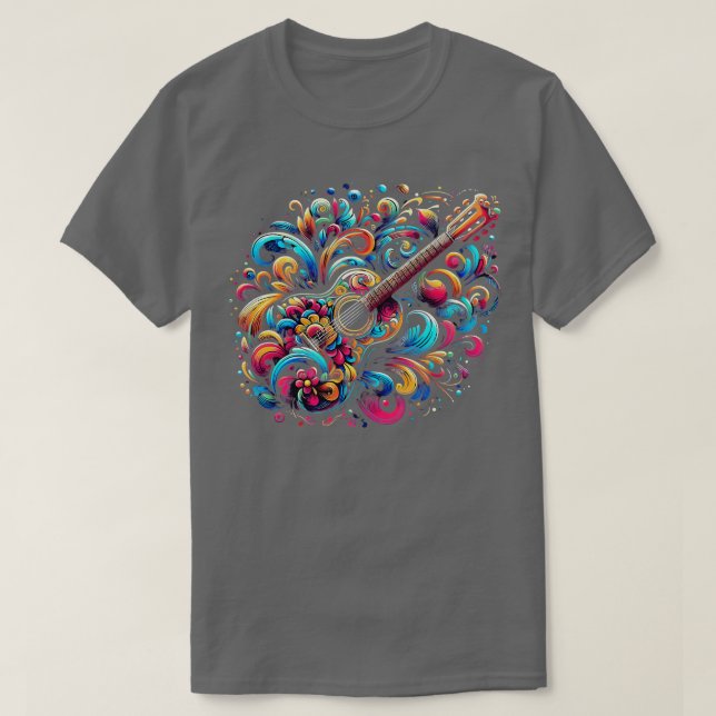 Camiseta La guitarra es más que un instrumento musical, es  (Diseño del anverso)