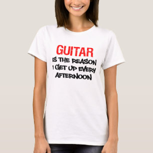 Camiseta La guitarra se levanta cada tarde