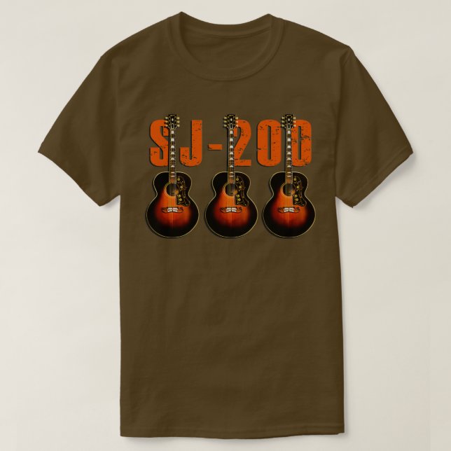 Camiseta La guitarra vintage SJ200 (Diseño del anverso)