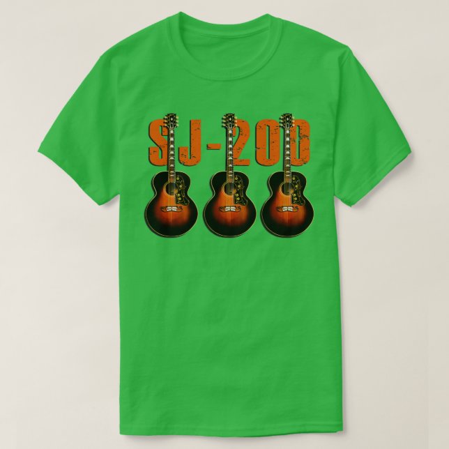 Camiseta La guitarra vintage SJ200 (Diseño del anverso)