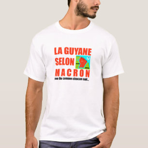 Camiseta La Guyane selon Macron est une île