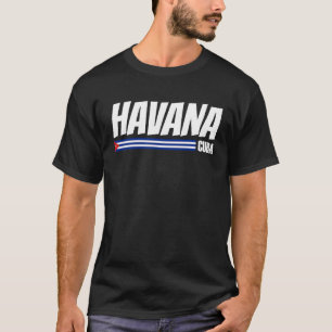 Camiseta La Habana Cuba Viajes Orgulloso Cubano Bandera De 