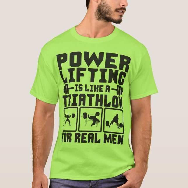 Camiseta La Hala Poderosa Es Como Una Triatlón Para Hombres (Anverso)