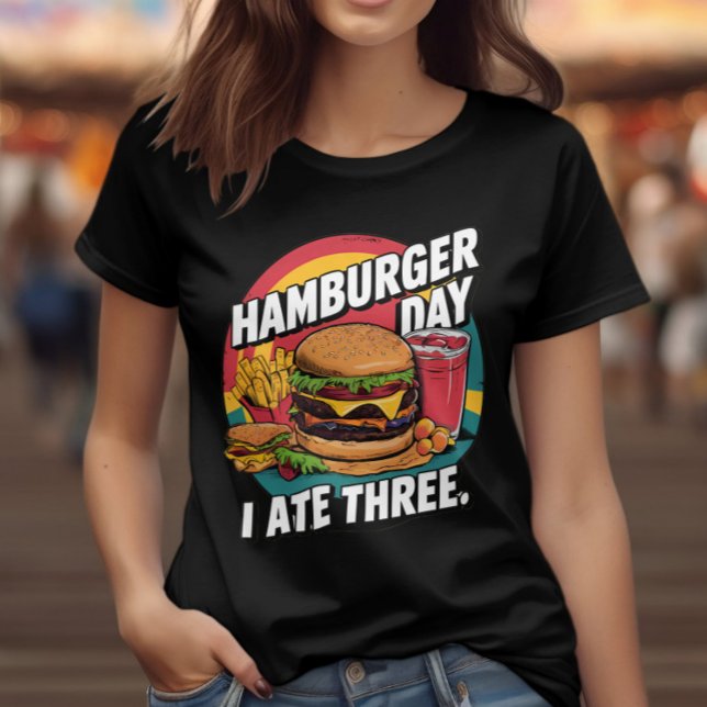 Camiseta La hamburguesa ensordecedora con los Fries Dorados (Subido por el creador)