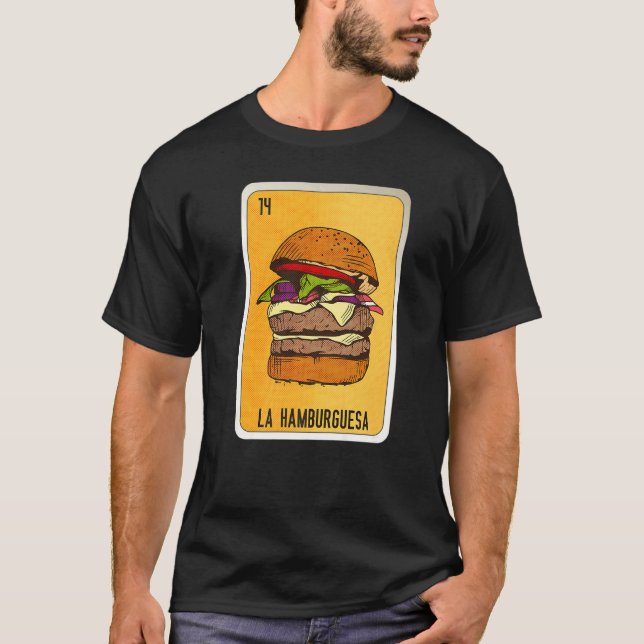 Camiseta La Hamburguesa Mexican Slang Lottery Bingo Cards   (Anverso)