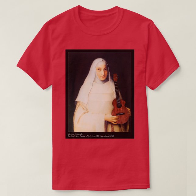 Camiseta La hermana de los artistas usa un hábito de monjas (Diseño del anverso)