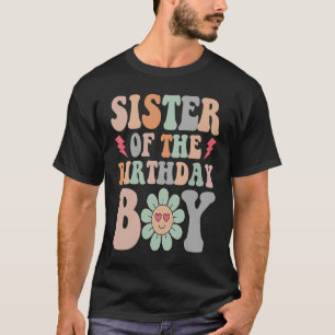 Camiseta La hermana del niño cumpleaños, el mejor día de la