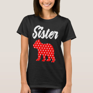 Camiseta La hermana del polka Dot del oso Gran Hermana de l