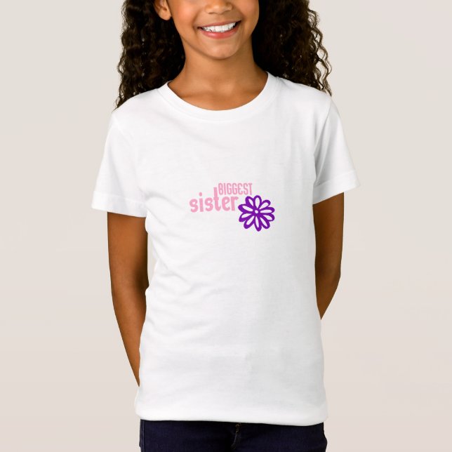 Camiseta La hermana más grande (los tamaños del niño) (Anverso)