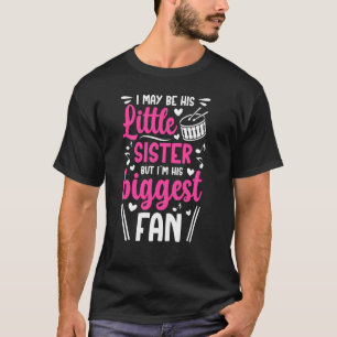 Camiseta La hermana mayor de tambores de tambor se enorgull