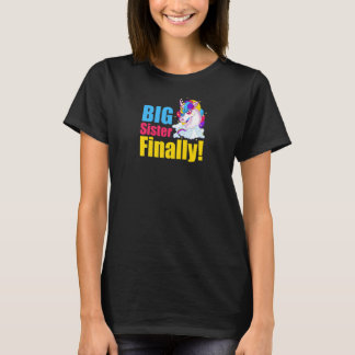 Camiseta La hermana mayor finalmente unicornio Hermana mayo