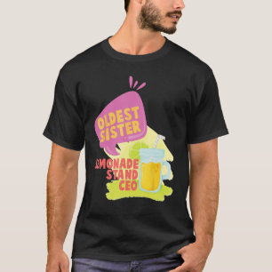 Camiseta La hermana mayor Lemon Stand CEO Lemonade Lover