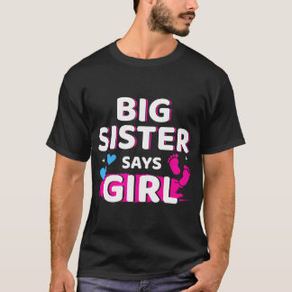 Camiseta La hermana reveladora de género dice que el Chica 