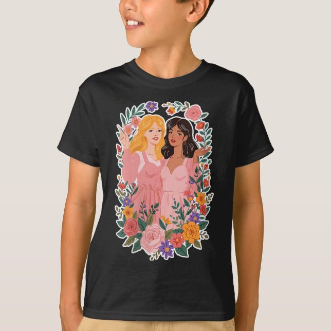 Camiseta La hermandad de las mujeres Chicas: la amistad ent (Anverso)