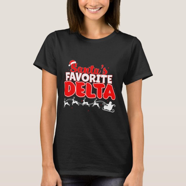 Camiseta La hermandad de Navidades del Delta favorito de Sa (Anverso)