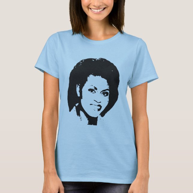 Camiseta La hermosa cara de Michelle Obama (Anverso)