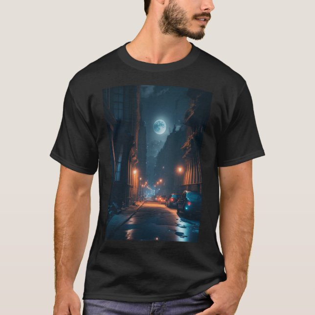 Camiseta La hermosa noche de la luna. (Anverso)