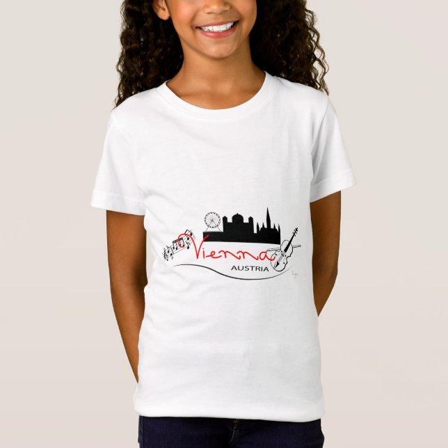 Camiseta La hermosa Viena, Austria (Anverso)