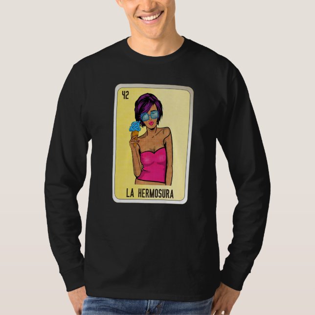 Camiseta La Hermosura Mexican Slang Lottery Bingo Cards   (Anverso)