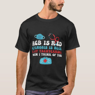 Camiseta La HGB es roja me da taquicardia enfermera de urge