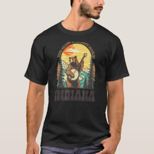 Camiseta La Hierba Es Azul En El Banjo De Oso Vintage De In