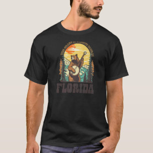 Camiseta La Hierba Es Azul En Florida Bear Banjo De Oso Vin