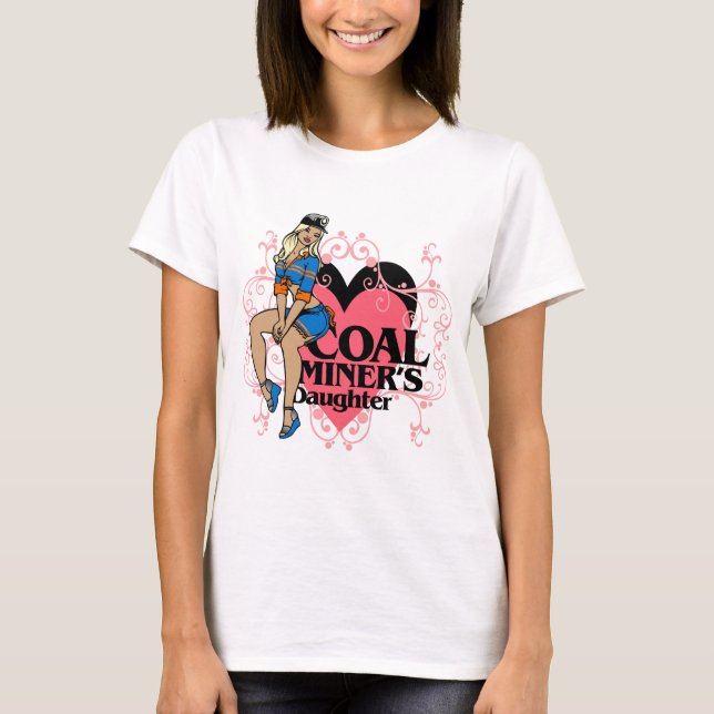 CAMISETA LA HIJA DEL MINERO DE CARBÓN (Anverso)
