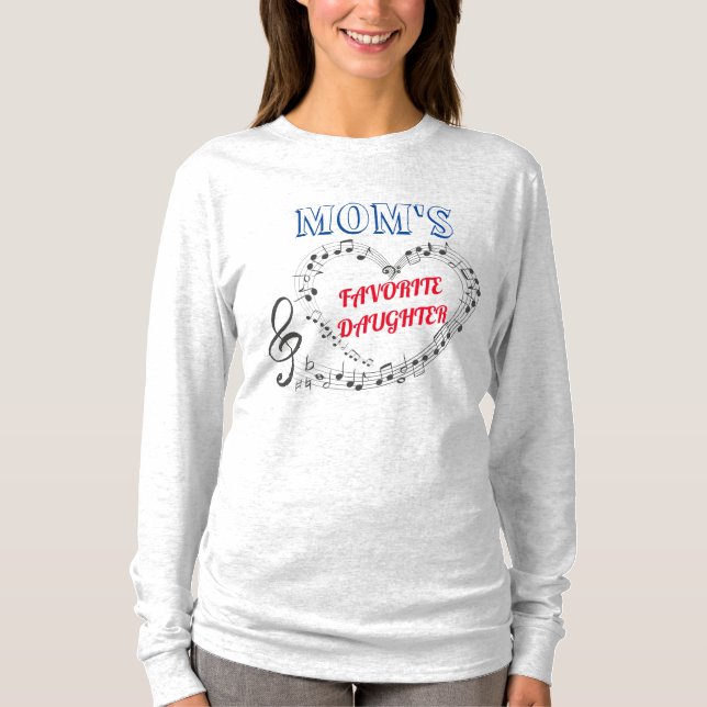 Camiseta La hija favorita de mamá (Anverso)