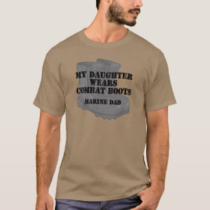 Camiseta La hija marina del papá lleva los CB