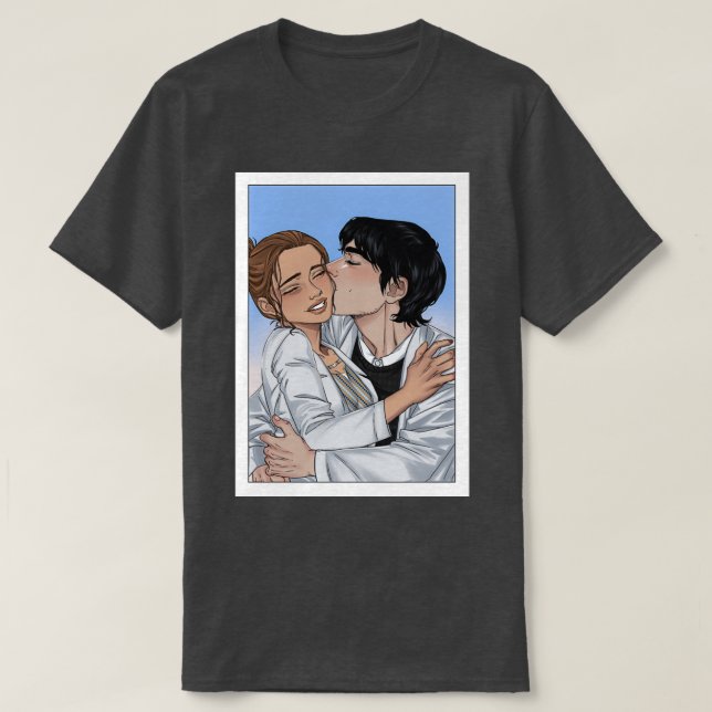Camiseta La hipótesis del amor Olive y Adam (Diseño del anverso)
