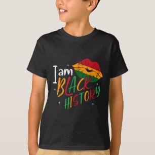 Camiseta La historia de los negros besa vidas norteamerican