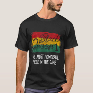 Camiseta La historia del ajedrez educada fuerte de la Reina