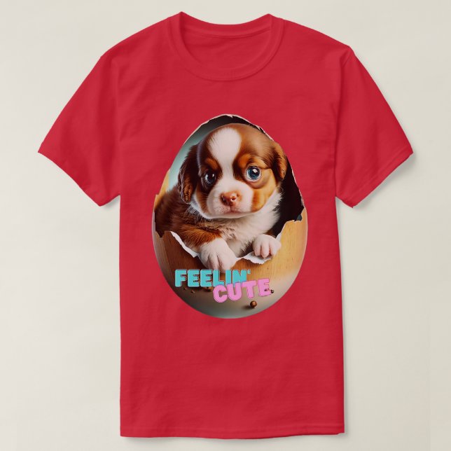 Camiseta La historia del perro en el huevo (Diseño del anverso)