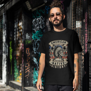 Camiseta La historia estadounidense comienza con la histori