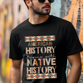 Camiseta La historia estadounidense comienza con la histori