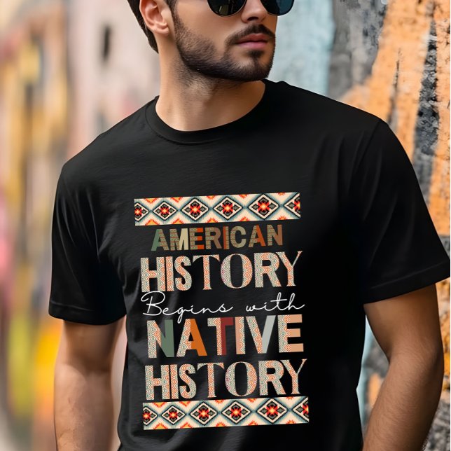 Camiseta La historia estadounidense comienza con la histori (Subido por el creador)