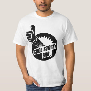 Camiseta La historia fresca Bro manosea con los dedos para