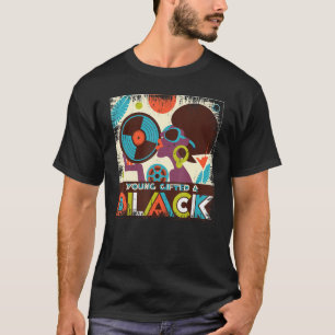 Camiseta La Historia Negra De La Juventud Y La Retro Negra 