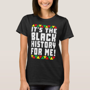 Camiseta La historia negra de pijamas afro es la historia n