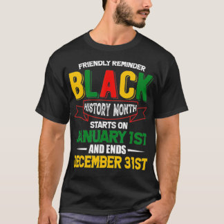 Camiseta La historia negra es el empoderamiento africano co