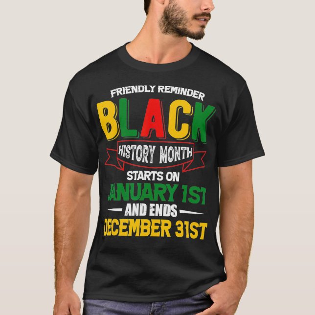 Camiseta La historia negra es el empoderamiento africano co (Anverso)