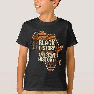 Camiseta La historia negra es historia americana tribal áfr