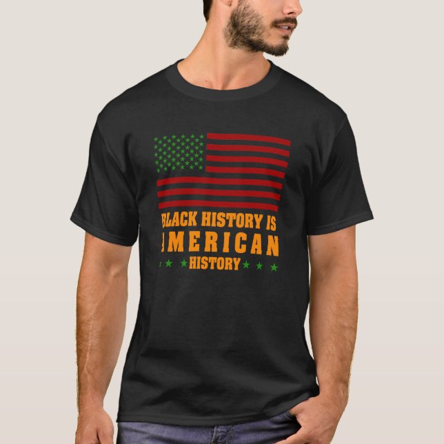 Camiseta La historia negra es historia estadounidense (Anverso)