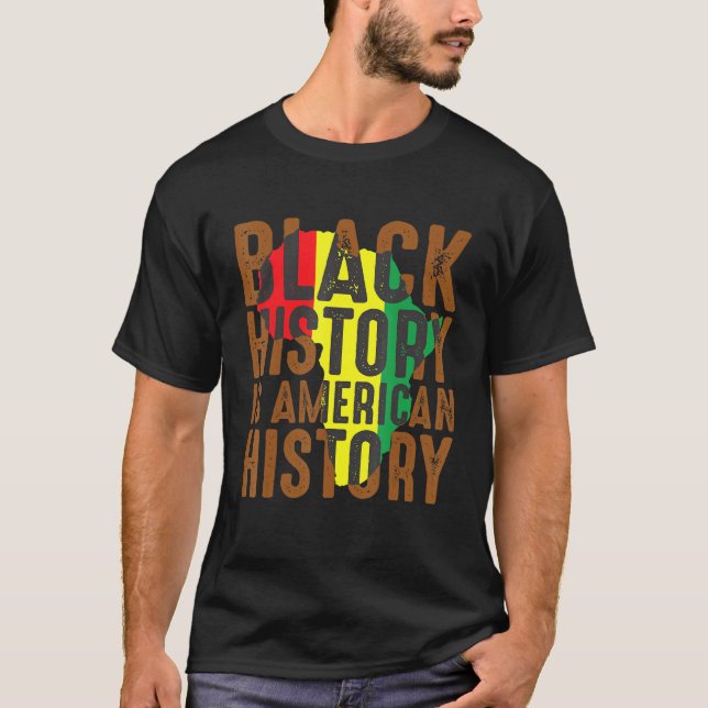 Camiseta La Historia Negra Es Historia Estadounidense Melan (Anverso)